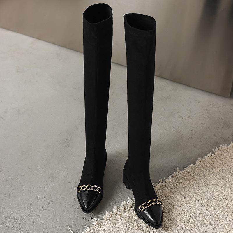 Youth Vitality Elastic Suede Over Knee