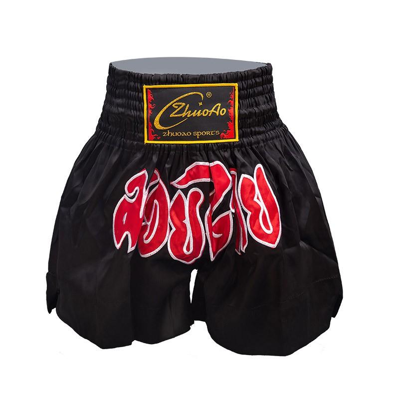 Muay Thai Boxing Shorts Breathable Cycling Jersey Training Combat Fight Workout Short Pants