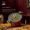 Huoxiang Sapphire Enamel Micro-Pressure Soup Pot