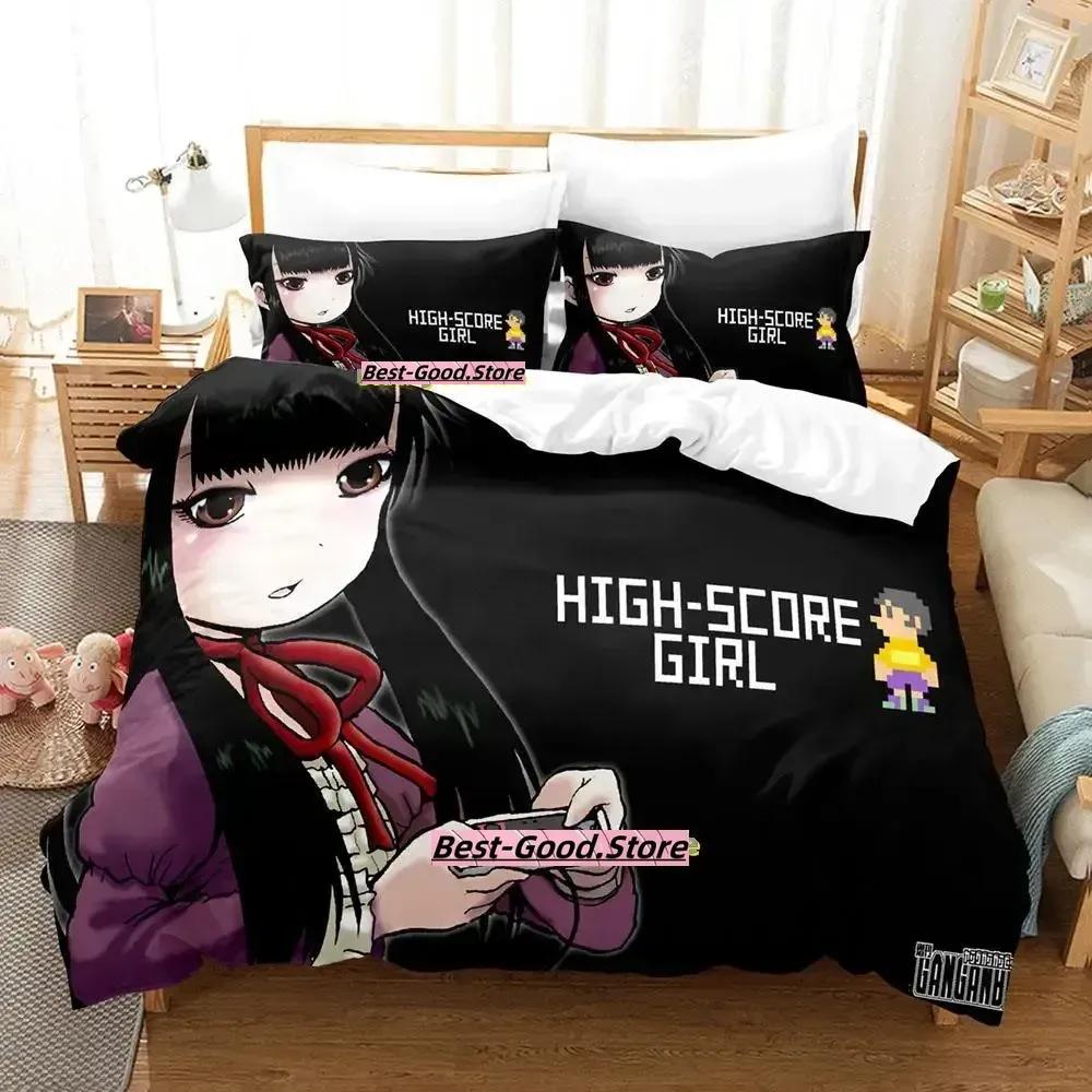 Hi Score Girl Anime Parure De Lit Bed Bedding Set Printed Duvet Cover Pillowcase Single Double Queen Super King Size Sets