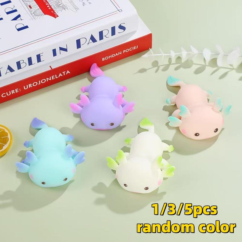 

Axolotl Stress Ball Mini Axolotl Party Favors Cute Squeeze Fidget Animal Ball Fun For Birthday Office Anxiety Stress Relief (As shown-14301)-