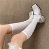 Womens Calf Socks, Sweet Girl Lace Ruffle Knee Socks Fashion Ladies Girl Princess Mesh Socks Japanese Stockings