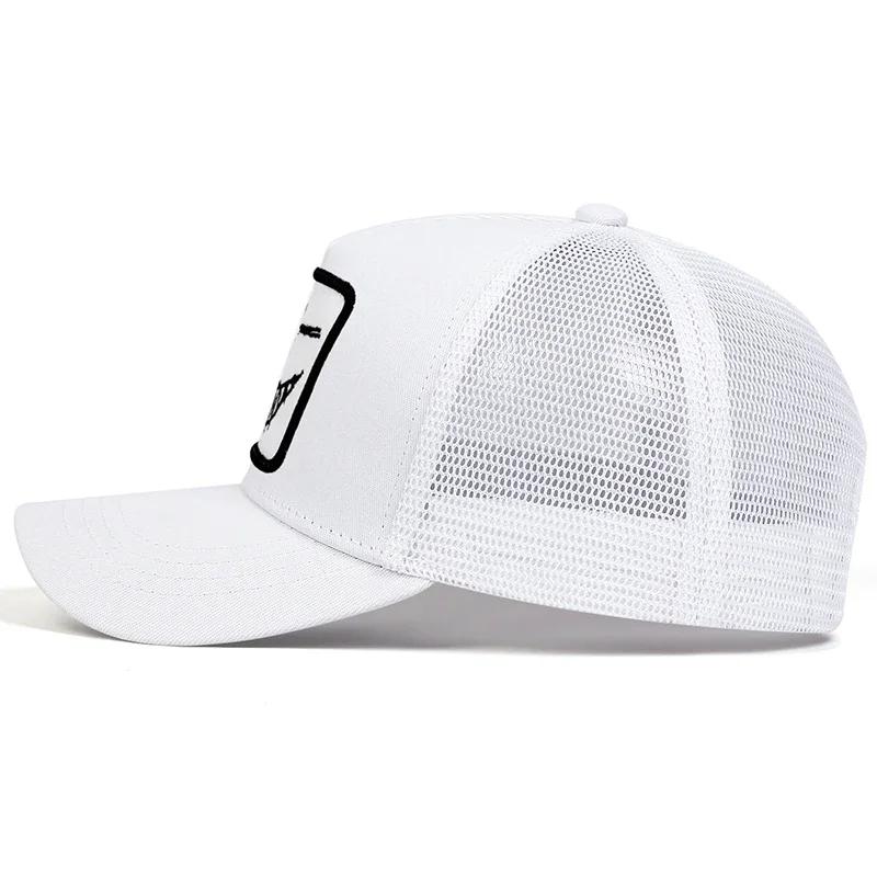 Net Baseball Stitching Embroidered Teeth Face Smiling X Neutral Gender Women  Men For Caps Outdoor Adjustable Spring And Summer Casual Sunscreen