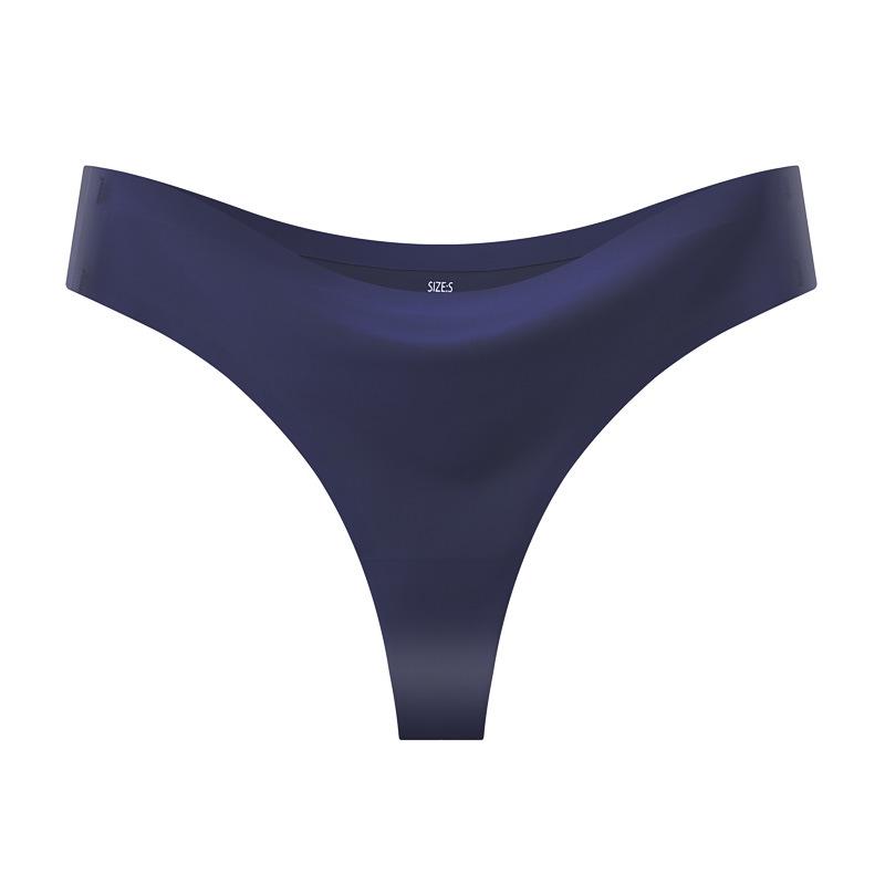 

Бесшовные женские трусики-стринги бикини с низкой посадкой из ледяного шелка - Дышащие, Большого размера, для спорта и йоги S (35-47.5 kg)