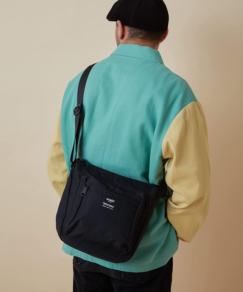 Vertical Shoulder Bag A5 Water TRACK ATH1812Z Denim Blue [Anello] Repellent/Multi-Storage