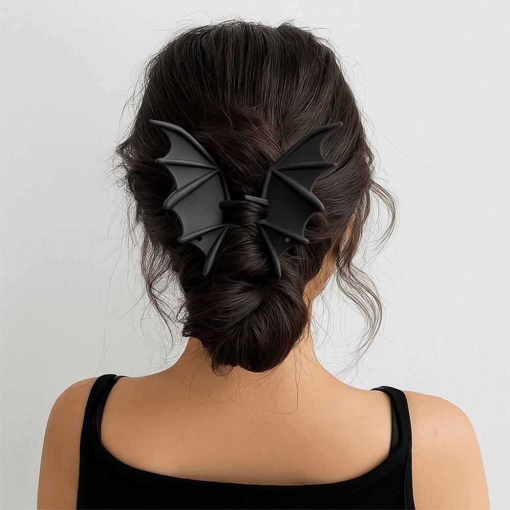 Gothic Bat Wings Ponytail Holder Zinc Zinc Alloy Shark Clip Hair Accessories Halloween Hair Claw Gift
