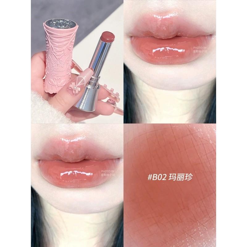 Flower Knows Swan Ballet Lip Gloss Blush Eyeshadow Brush Puff Set Women