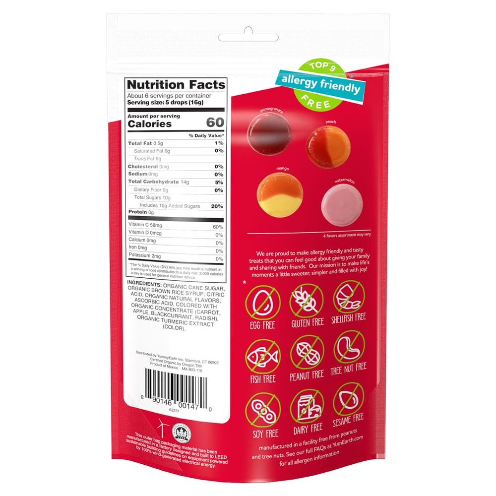 YumEarth Hard Candy Favorites 93.6g (3.3oz)