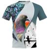 3D Printed T-Shirt Men's Women's Summer Bass Fishing Short Sleeves Casual Street Loose Comfort Plus Size Men's
