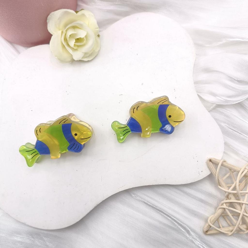 Cartoon Creative Ornamental Fish Shark Goldfish Hairpin Back of the Head Grabbing Clip Shark Clip Hair Accessories for Women