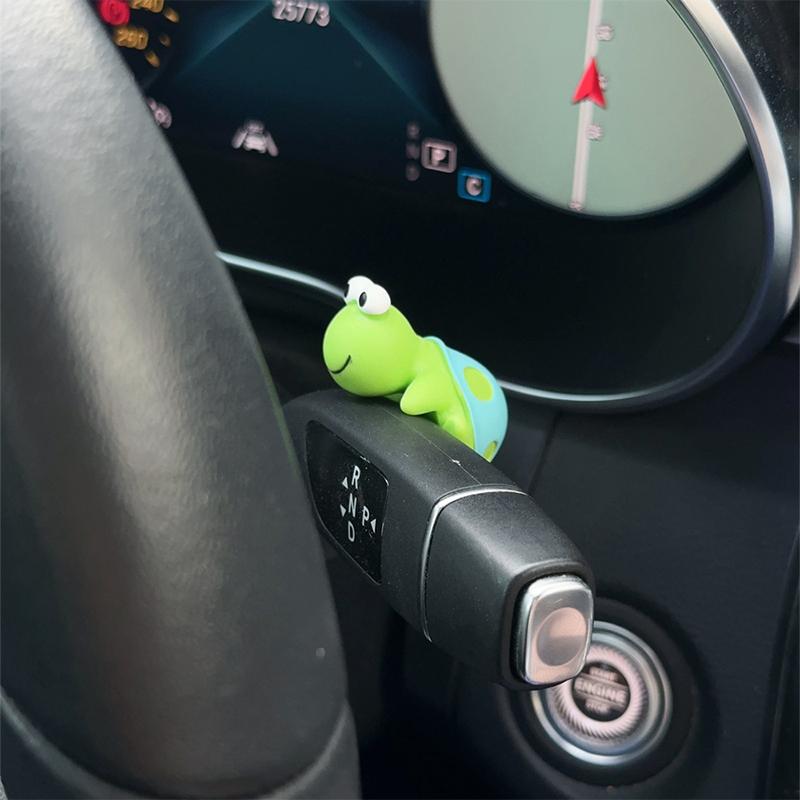 1/4Pcs Car Turtle Ornament Car Dashboard Rearview Mirror Cartoon Resin Animal Ornaments Mini Turtle Diy Decoration Accessories