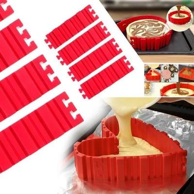Cake Molds - Non-Stick - Silicone - 4 Pieces - Snake and Heart Shape - Easy To Clean