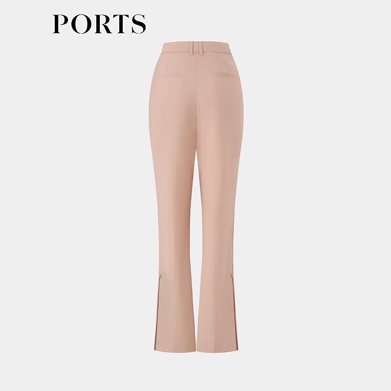 PORTS Women's Elegant Split Hem Straight Leg Pants