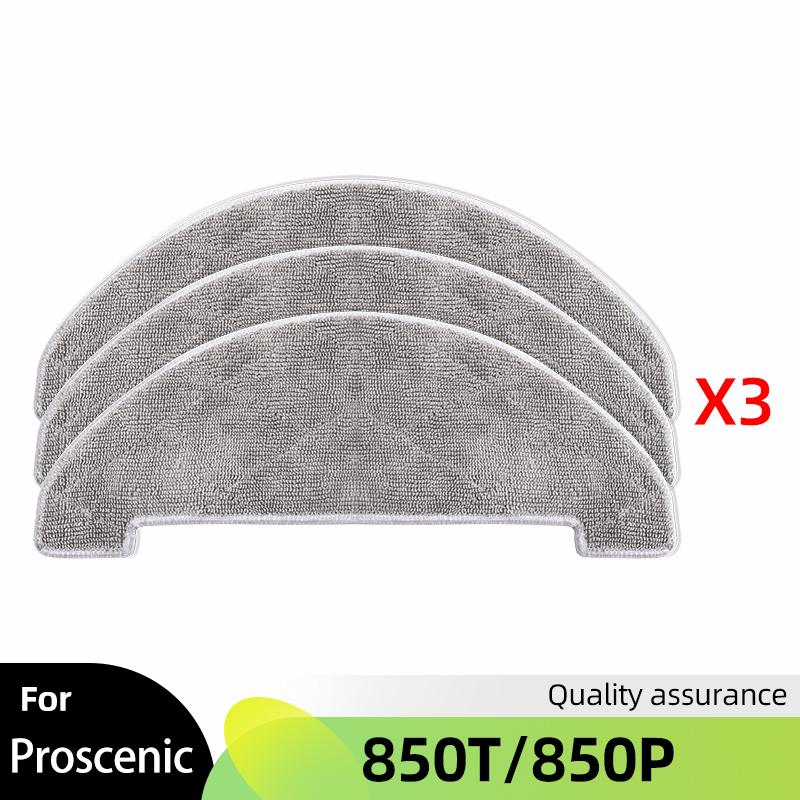 For Proscenic 850T/ 850P Robot Vacuum Spare Part Main Roller Side Brush Hepa Filter Mop Cloth Rag Replacement Accessories