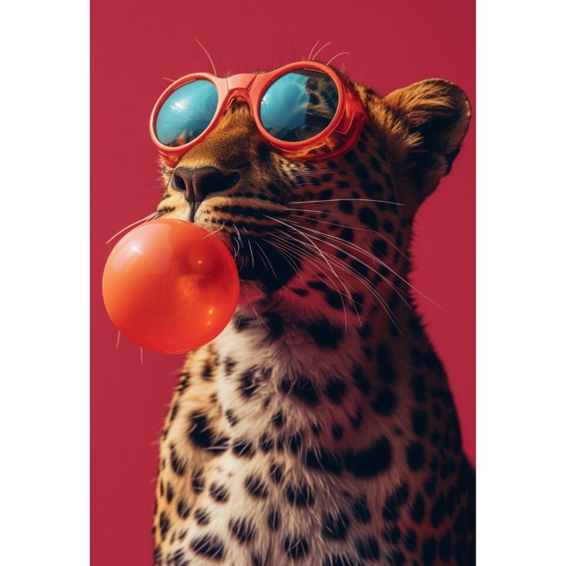 

Ягуар Кролик Медведь Жираф Зебра Современный Модный Животные Постер Холст Живопись Красочное Настенное Искусство Картина Офис Домашний Декор 21cm×30cm NoFrame