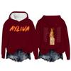 Women's Fashion Casual Long Sleeve Loose Printed Pullover Sports Long Sleeve Hooded Sweatshirt