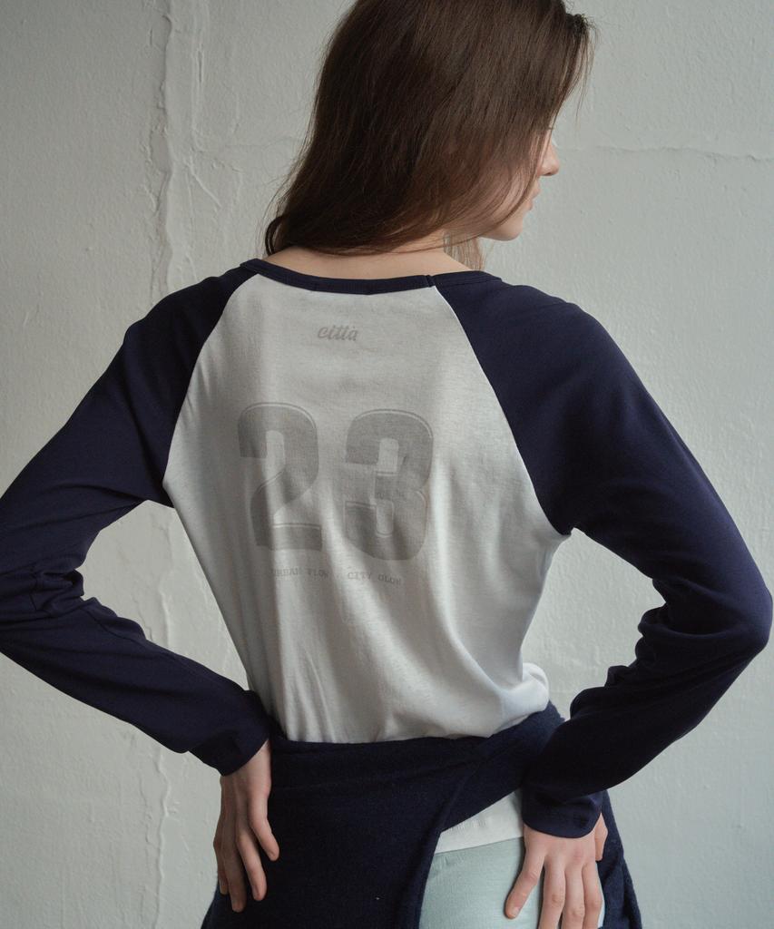 CITTA Raglan Number 23 T-Shirt_Ctt349(6Color)
