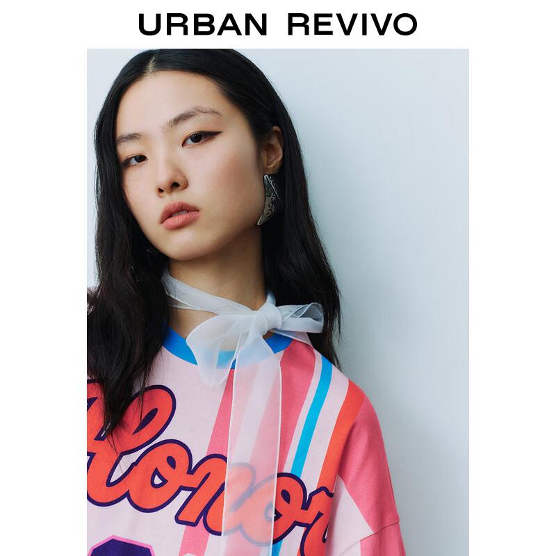 UR Women's Letter Print Loose Long Sleeve T-shirt