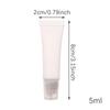 10Pcs 5ml Empty Lip Gloss Tubes Lipstick Tube Lip Balm Soft Tube Makeup Squeeze Clear Lip Gloss Container Bottle
