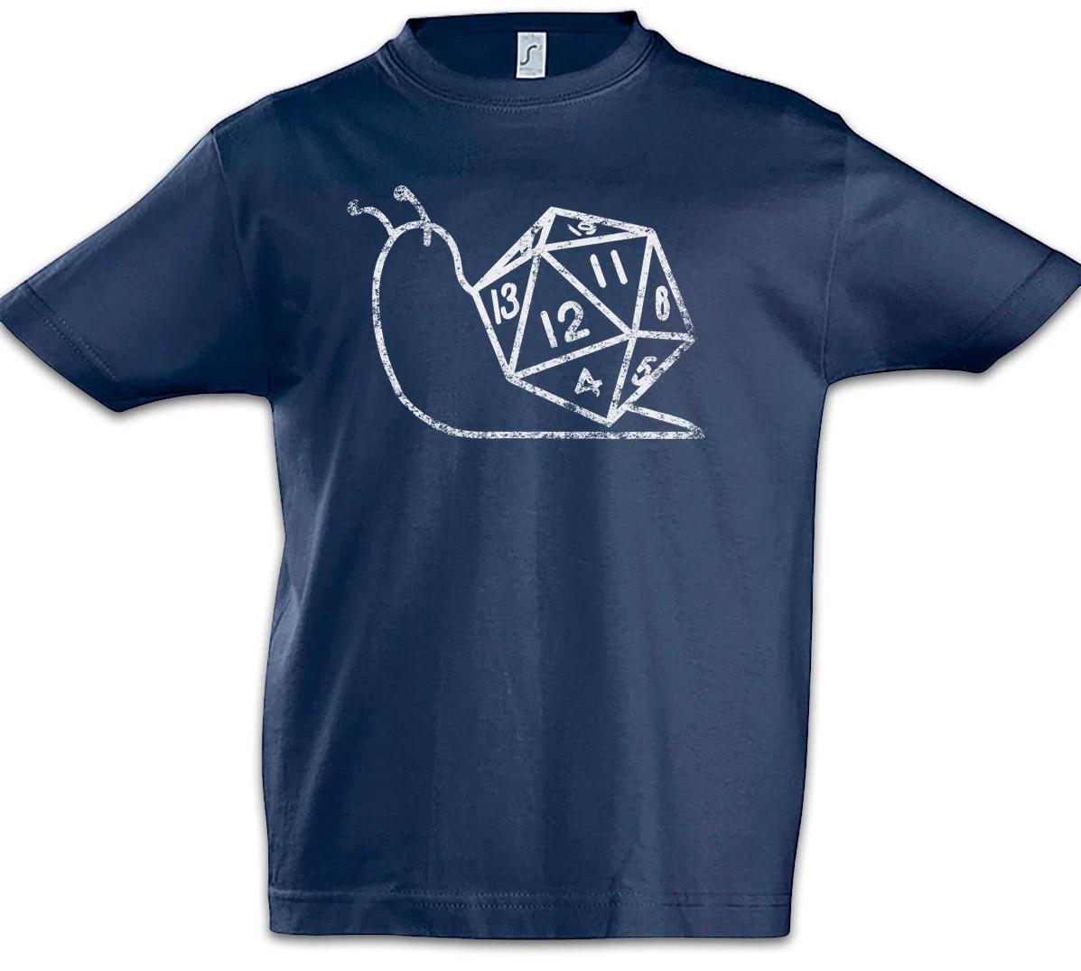 Slow RPG Roller Kids Boys kids boys T-Shirt Gamer Gaming Fun LARP Roleplay Dice Slug Snail 100