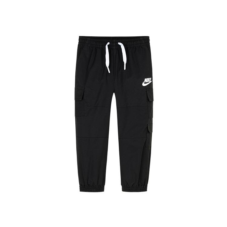 

Nike Pants Lace Up Stylish Letter Simple Solid Black Kids pants NY2432055PS-001 6