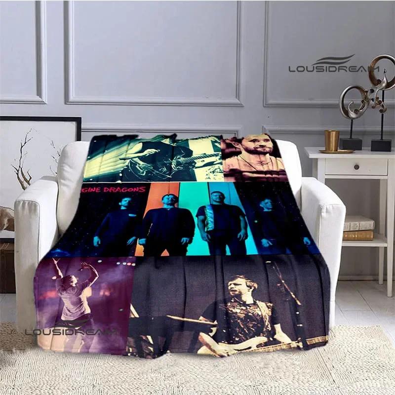 Rock Band Imagine Dragons Printed blanket flannel warm blankets bed linings Soft and comfortable blanket birthday gift