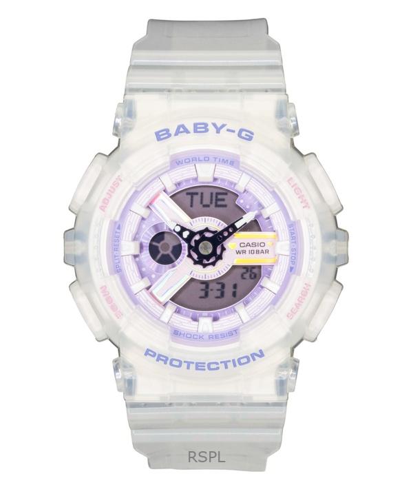 Casio Baby-G Analog Digital Resin Strap Purple Dial Quartz BA-110PS-7A 100M Women s Watch фиолетовый