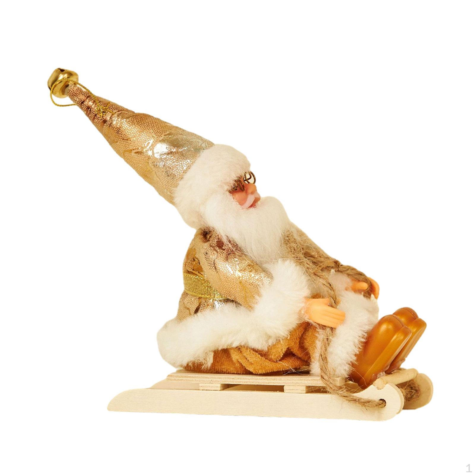 

Рождественские украшения Санта-Клауса, фигурка саней, праздничная центральная часть, кукла