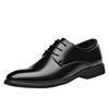Spring and Autumn Large Size Leather Shoes Men's Youth Dress Business Casual Shoes Inner Height Groom Shoes