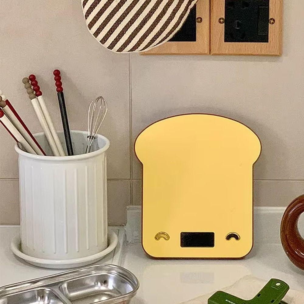 Toast Shaped Toast Digital Scale LCD Display Digital Coffee Scale Food Scale  for Precise Baking