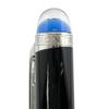 Excellent MONTBLANC Ballpoint Pen Starwalker New Blue Dome White Star Twist Type Used