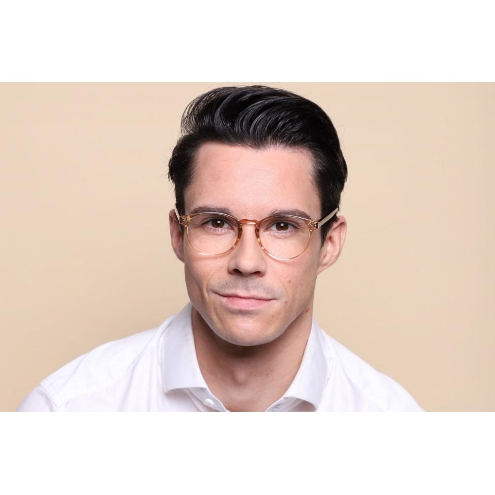 Full Rim Oval Shiny Beige Smartbuy Collection Noor Cp109e Fashion Unisex Eyeglasses