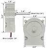 EAU63103204 Refrigerator Evaporator Fan Motor Replacement for LG, Kenmore Refrigerator Part, 12V DC Freezing Fan Motor Replace ODM-001F-44,