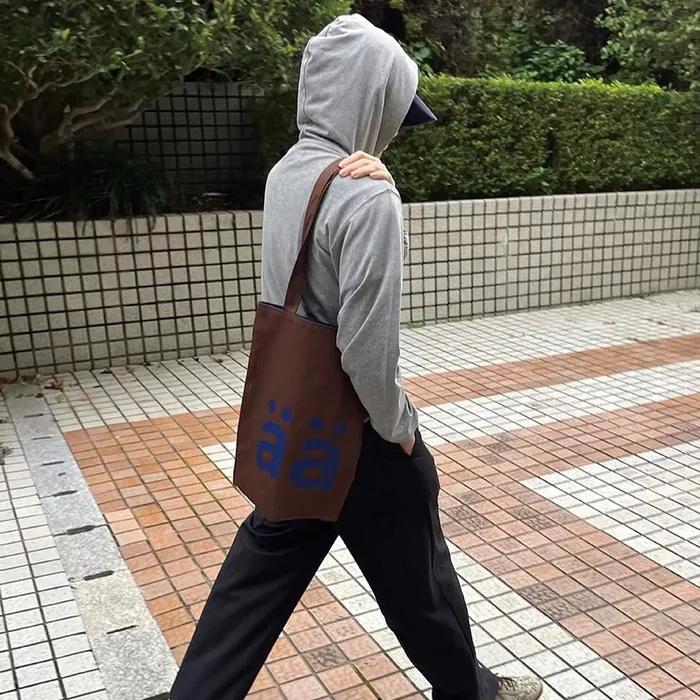 001-AA LOGO BASIC BAG (BROWN)