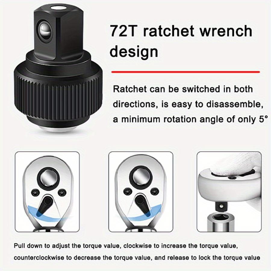 Schnellspann-Drehmomentschlüssel-Reparaturwerkzeug Hochpräziser Drehmomentschlüssel mit voreingestelltem Drehmoment 2–24 N.m Einstellbarer 1/4-Zoll-Ratschenschlüssel