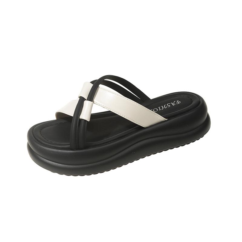 

Модные женские туфли бренда 2024 года с открытым носком, женские тапочки, модные повседневные тапочки в тон, женские новые тапочки на платформе с круглым носком 40 белый