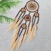 Bohemian Dream Catcher Hand-woven Pampas Grass Wind Chime Wall Hanging For Bedroom Birthday Festival Gifts Home Accessory Crafts