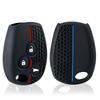 3 Buttons Silicone Car Key Case For Renault Trafic Clio Duster Logan Dacia Sandero For Nissan Terrano Almera