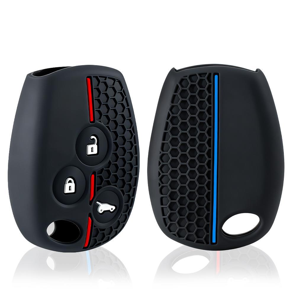 3 Buttons Silicone Car Key Case For Renault Trafic Clio Duster Logan Dacia Sandero For Nissan Terrano Almera