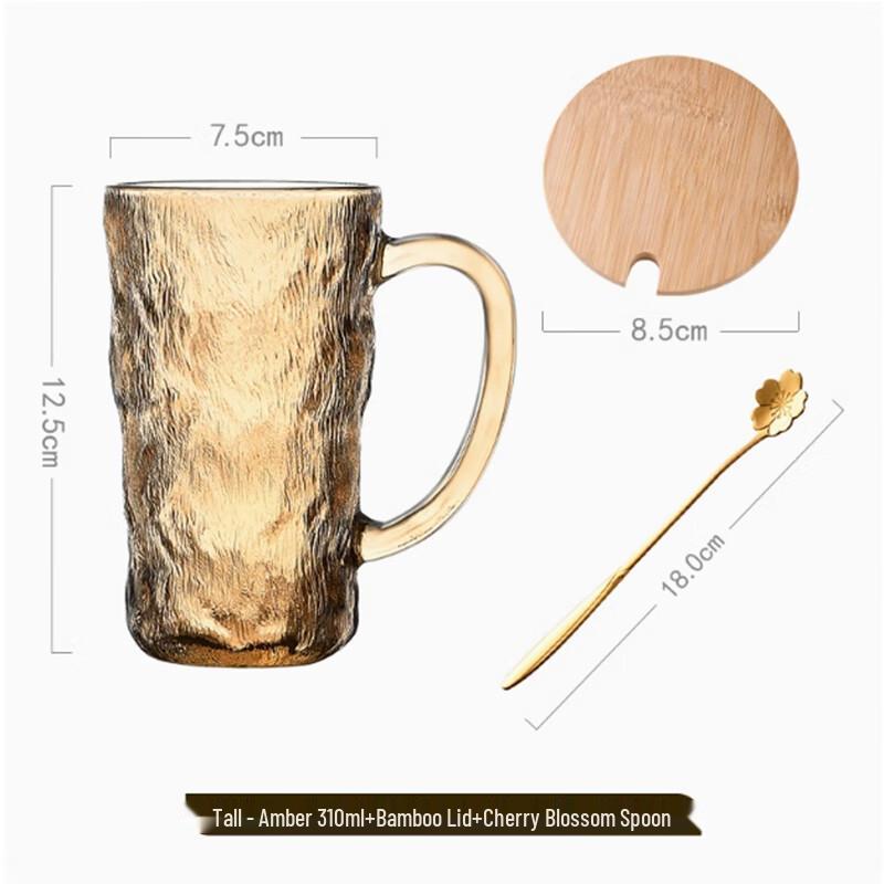 Glacier Pattern Glass Mug Set