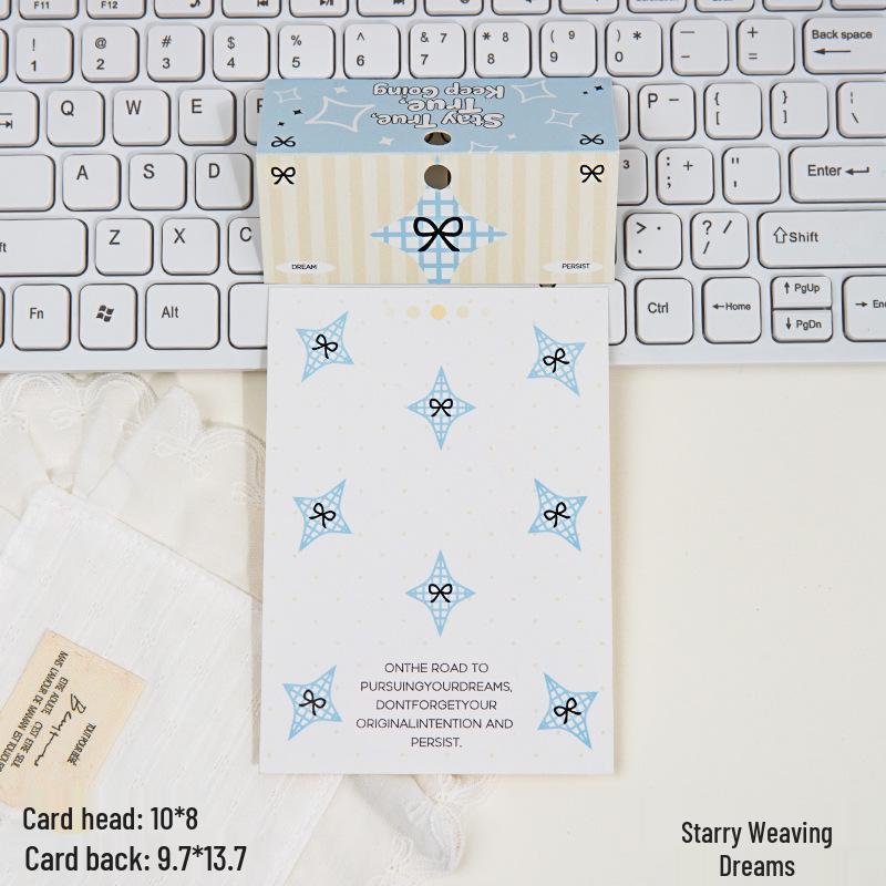 Self-Sealing Cute Card Packaging Bag Set for Small Cards