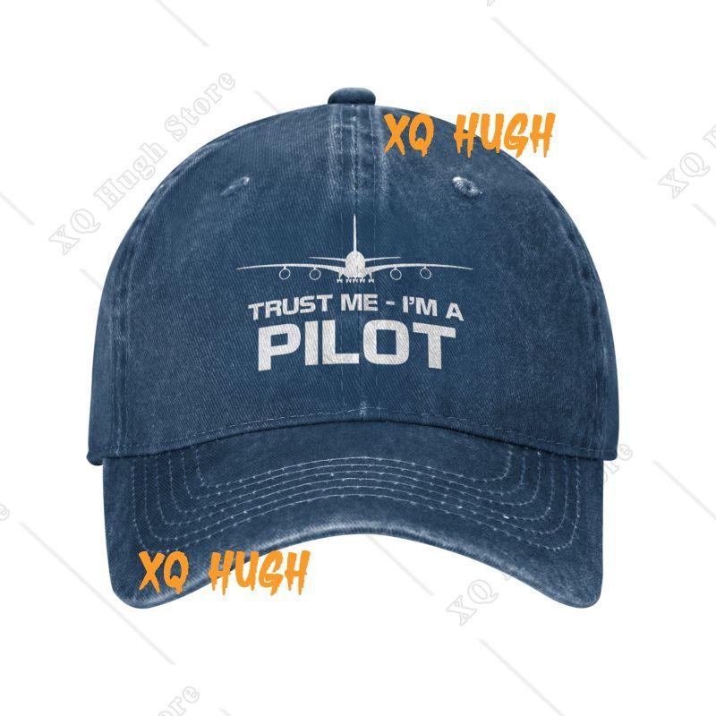 Custom Unisex Cotton Trust Me IM A Pilot Baseball Cap Adult Aeroplane Aviation Adjustable Dad Hat Sun Protection Snapback Hats
