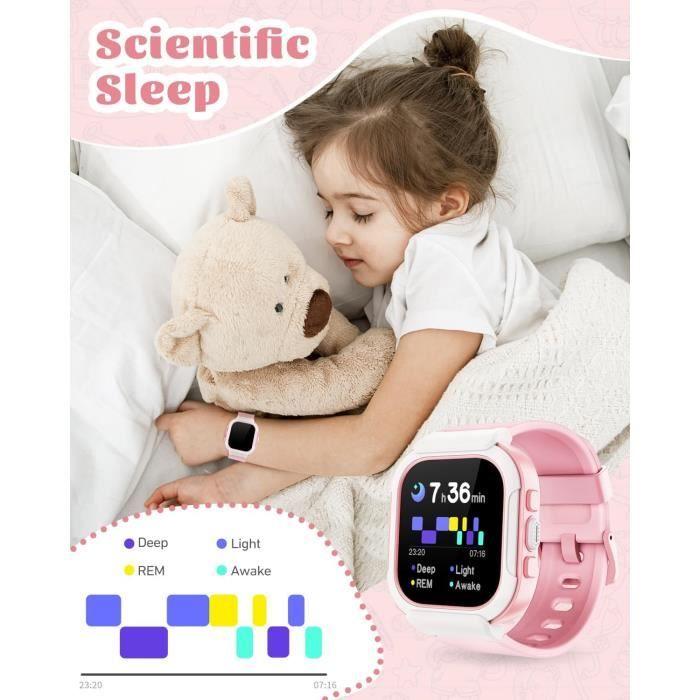 Cloudpoem Montre Connectée Enfant Fille Montre Podometre Enfant Non Connectée Smartwatch Pour 4-12 Ans Montre Sport Android iOS a