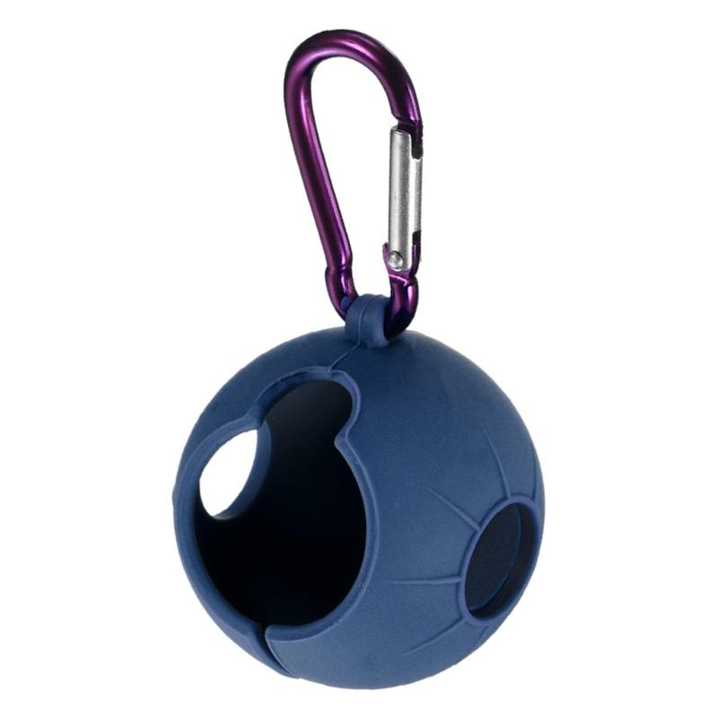 Single Balls Protective Case Golf Balls Protector with Aluminum Hook Golf Balls Sleeve Silicone Golf Balls Clip Holder
