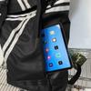 Striped Patchwork Roll-Up Backpack Men Outdoor Fitness Training Sports Bag Student School Bag
