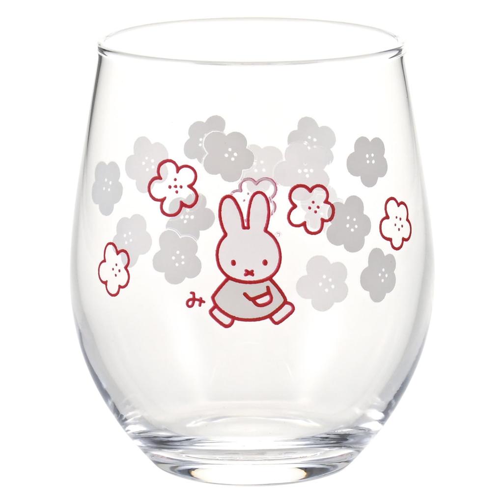Dick Bruna Glass Cooling Below Gentle Flower Made In Product Number 418108 "Miffy" Tumbler, Approx. 260ml, Glass, Color-Changing 17°C, Design, Japan,