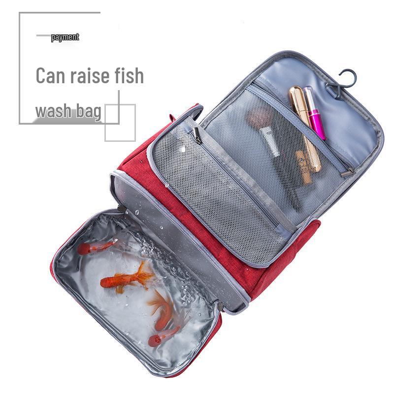 Kosmetyczka podróżna dla mężczyzn i kobiet - Przechowywanie na podróż służbową z separacją na mokre/suche, Zestaw do mycia i pielęgnacji, Organizer na kosmetyki