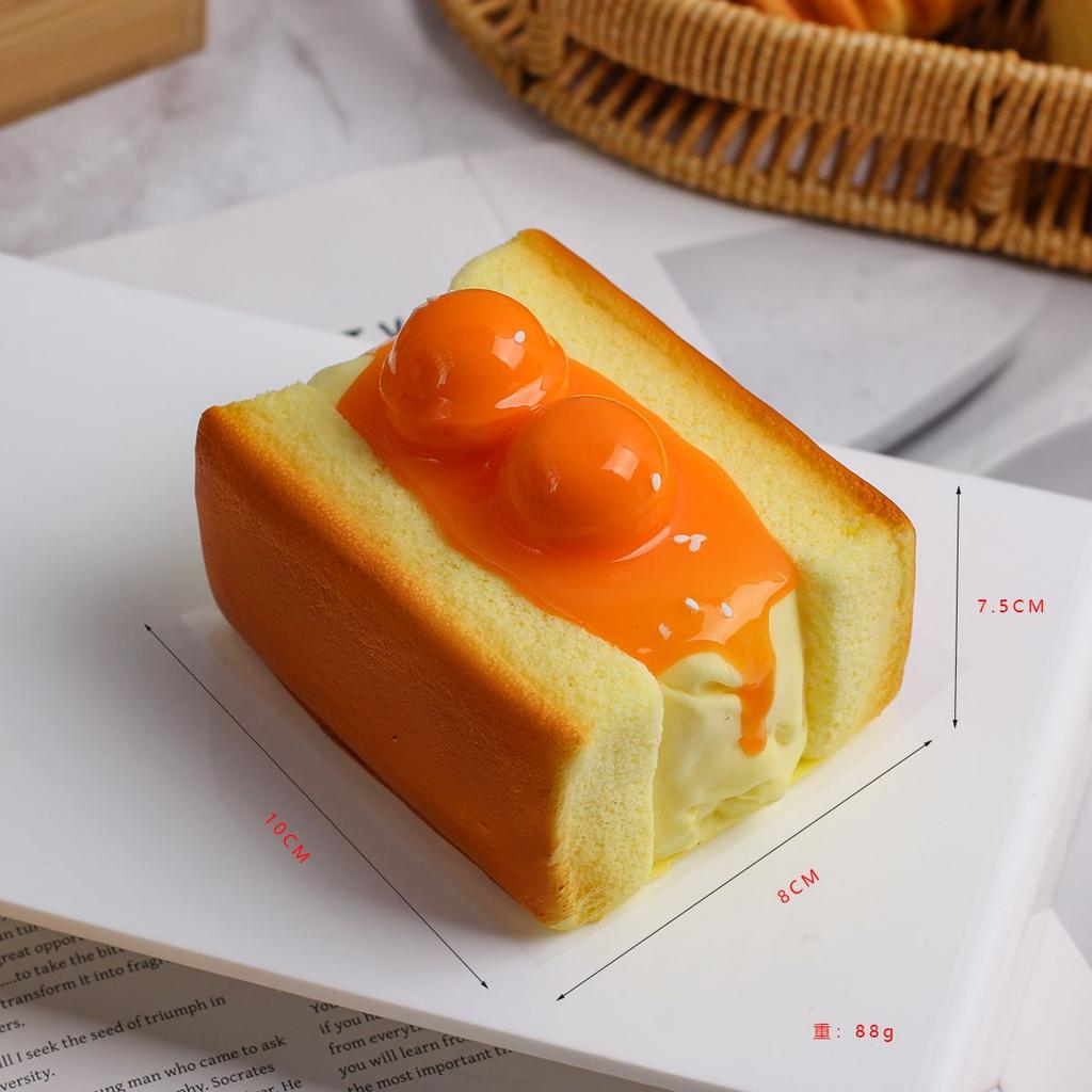 Slow Rebound Pinch Cartoon Simulation Bread Series Croissant Squeeze Toy Decompression Model Props Home Decoration Ornaments