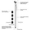 Pencil Tire Pressure Gauge Portable 2 Zinc Alloy Air Pressure Gauge 5-50PSI 0.5-3.5BAR Not Rusting Pen Tire Gauge for Cars Bikes