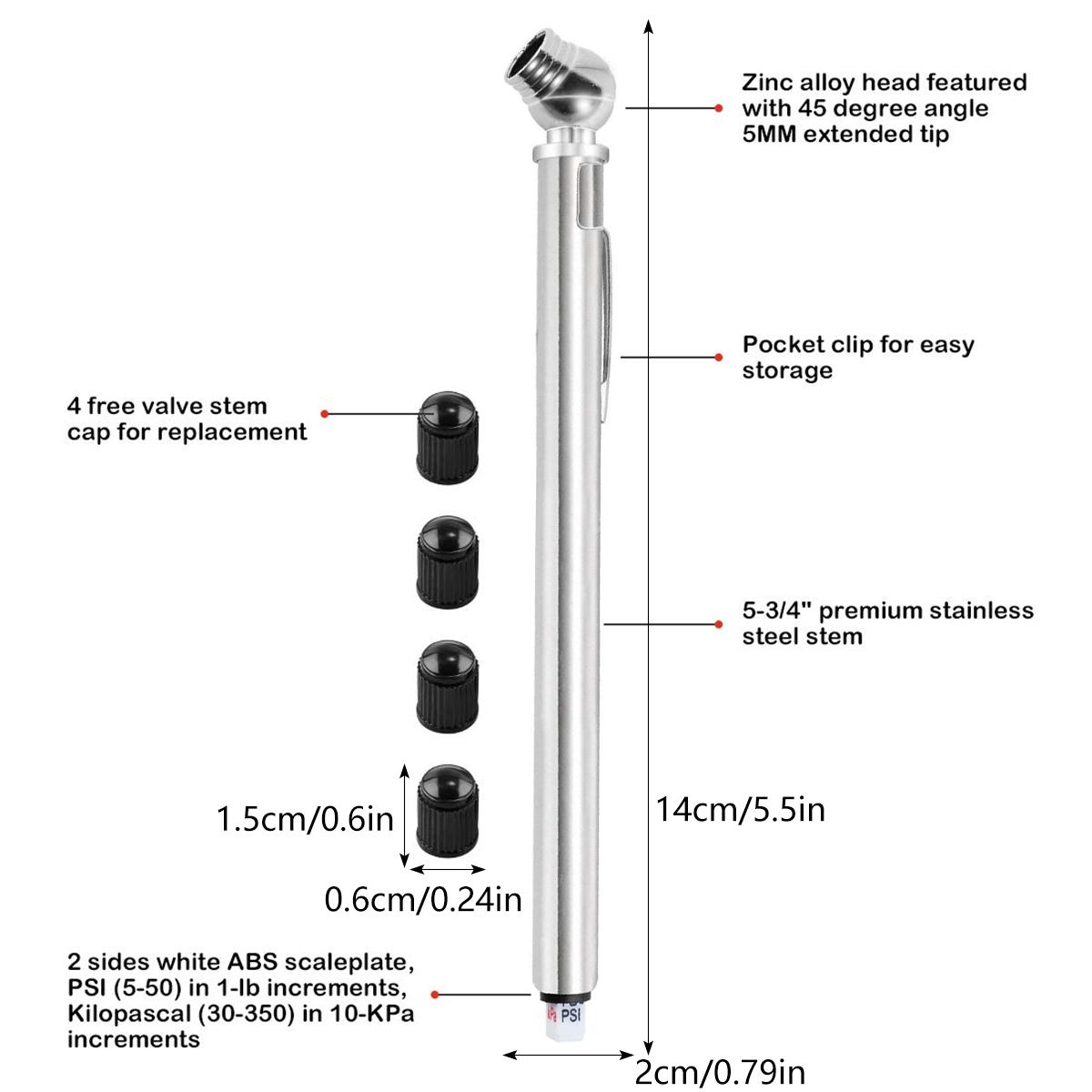 

Dial Size Digital Pressure Gauge LCD Backlight Quick Connect Coupler 3-200 PSI Tire Inflator Air Chuck Compressor Accessories
